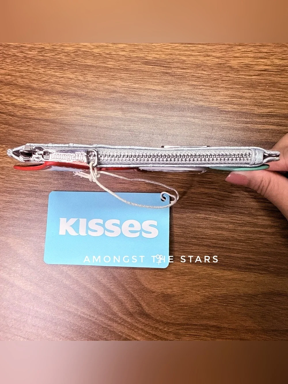 Loungefly Hershey Kisses Red, Silver & Green Cardholder Wallet